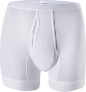 SCHIESSER Original Feinripp short (1-pack) - met gulp en lange pijpen - wit - Maat: 4XL