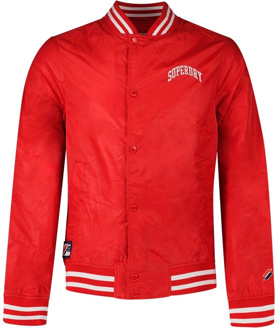 Foto: Superdry classic varsity baseball jas rood xl man