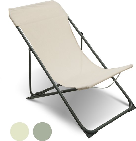 Niceey Chaise Longue Pliable - Chaise de Plage Pliable - Chaise de Camping  - Jardin -... | bol