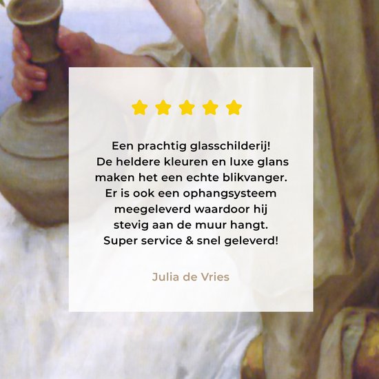 Peinture sur Verre - Bacchante - Peinture de William-Adolphe Bouguereau - 80x160 cm - Peintures sur Verre Peintures - Photo sur Glas