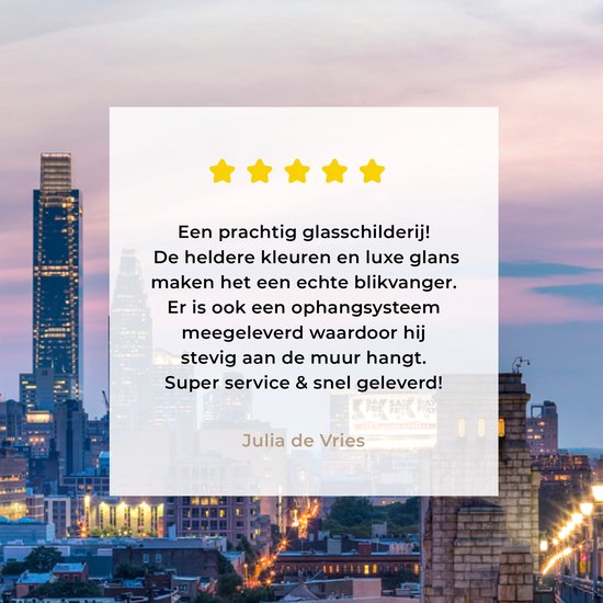 Le coucher de soleil de Philadelphie aux Etats-Unis vu du pont Benjamin Franklin Plexiglas 40x30 cm - petit - Tirage photo sur Glas (décoration murale en plexiglas)