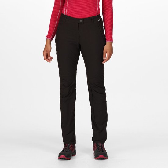 Regatta - Highton Trouser - Outdoorbroek - Vrouwen - Grijs - Zwart