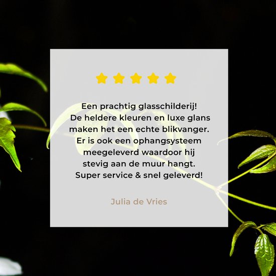 Tableau sur verre - Une branche rampante de clématite blanche sur fond noir - 120x80 cm - Peintures sur Verre Peintures - Photo sur Glas