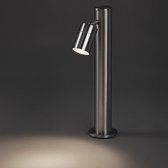 QAZQA solo - Moderne Staande Buitenlamp | Staande Lamp voor buiten Up Down - 1 lichts - H 455 mm - Staal - Buitenverlichting