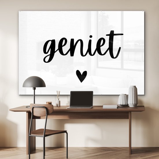Peinture sur Verre - Citations - Profiter - Proverbes - 150x100 cm - Peintures sur Verre Peintures - Photo sur Glas