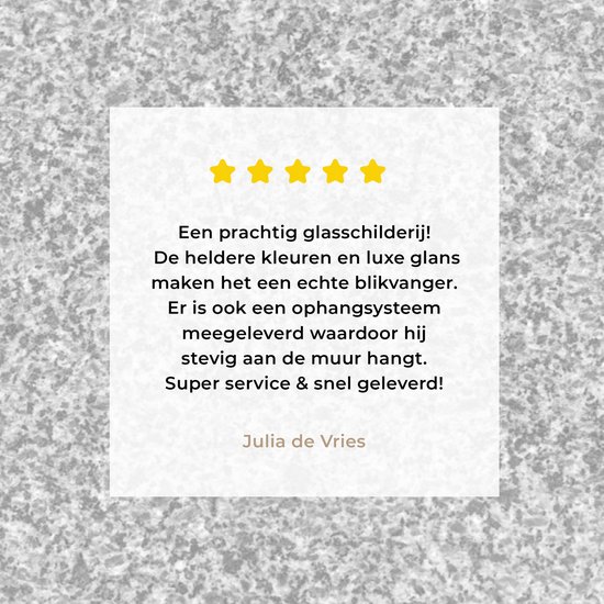 MuchoWow® Peinture sur verre 120x160 cm - Peinture sur verre acrylique - Granit - Structure - Grijs - Design - Photo sur verre - Peintures