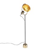 QAZQA cosmo - Moderne Vloerlamp | Staande Lamp - 1 lichts - H 1600 mm - Goud - Woonkamer | Slaapkamer