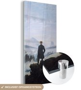 MuchoWow® Peinture sur verre - Le vagabond au-dessus de la mer de brume - Caspar David Friedrich - Oeuvre - 60x120 cm - Peintures sur verre acrylique - Photo sur Glas