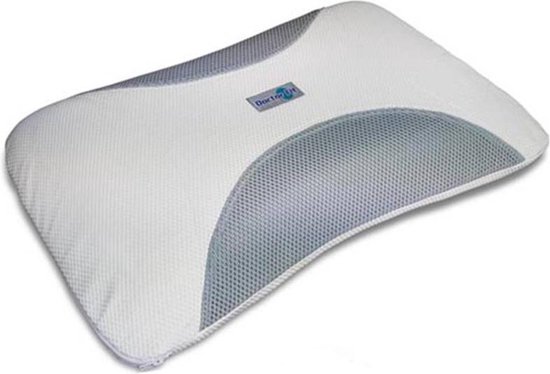 Dr Fit Sport Airco Visco Pillow - Alle slaapposities - Extra ademend - Optimale ondersteuning - Wasbaar tot 60°C - 40 x 60 cm