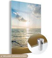 MuchoWow® Peinture sur verre 120x160 cm - Peinture sur verre acrylique - Mer - Été - Plage - Photo sur verre - Peintures