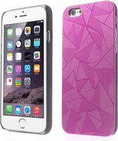GadgetBay Aluminium triangle hoesje iPhone 6 Plus 6s Plus Roze hardcase Driehoek cover