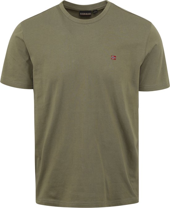 Napapijri - Salis T-shirt Groen - Heren - Maat XL - Regular-fit