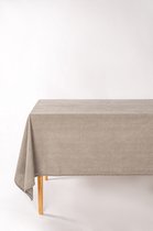 Tiseco Home Studio - Tafelkleed MYRNA - - 100% katoen - Gemakkelijk onderhoud, tijdloze elegantie - 145x300 cm - Taupe