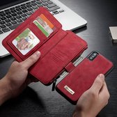 Caseme luxe portemonnee hoes iPhone X / XS rood