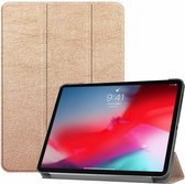 3-Vouw sleepcover hoes - Geschikt voor iPad Pro 11 inch (2018-2019) - goud