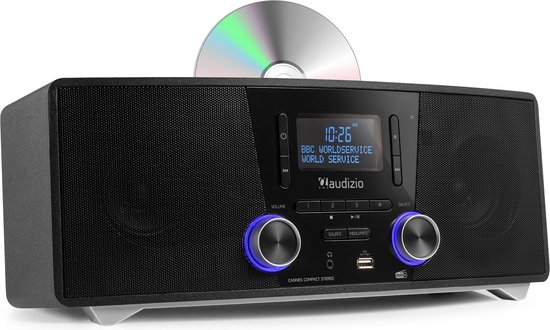 Radio DAB avec Bluetooth - Audizio Cannes - Radio stéréo FM & DAB avec  lecteur CD et... | bol.com
