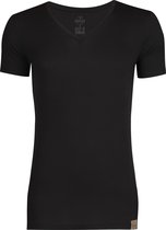 RJ Bodywear The Good Life - T-shirt diepe V-hals - zwart -  Maat M