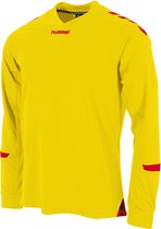 Hummel Fyn Voetbalshirt Lange Mouw Heren - Geel / Rood | Maat: XL