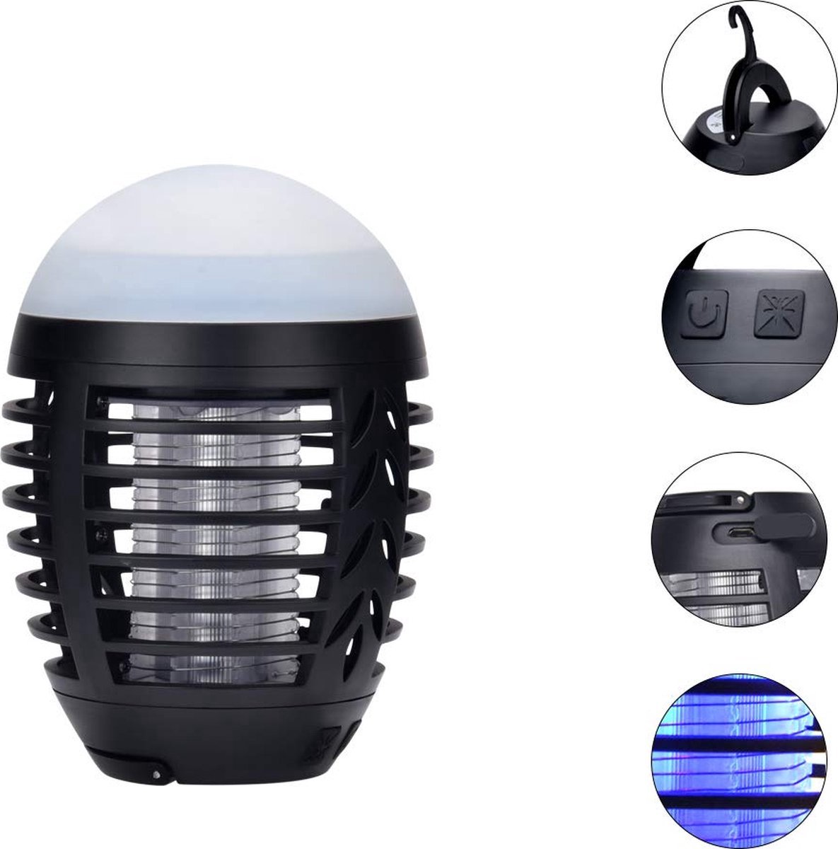 Yotutun Lampe Anti Moustique, Électrique Anti Moustique UV Tue Mouche