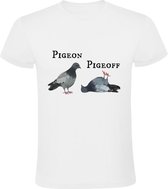 Pigeon Pigeoff Heren T-shirt - duif - vogel - leven - dieren - humor - grappig