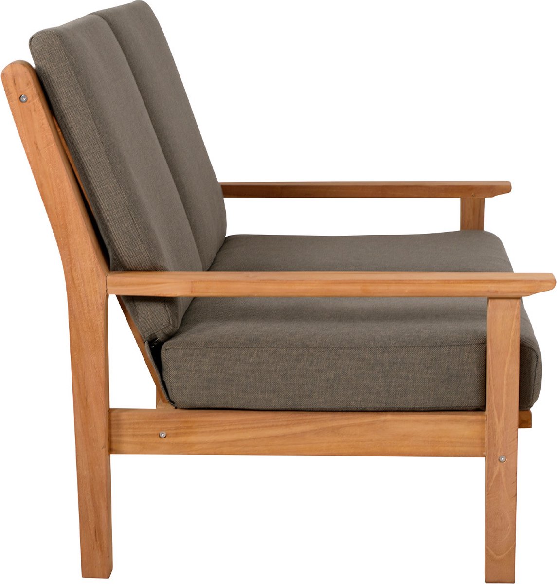 Lesli Living Loungebank Teak 124 cm incl. Kussen