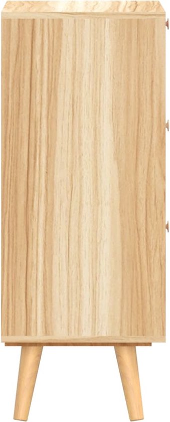 vidaXL Dressoir 60x30x75 cm bewerkt hout wit
