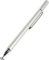 Universele Stylus Pen Met Precision Disc Tip - Geschikt voor Telefoon Tablet en iPad - Zilver