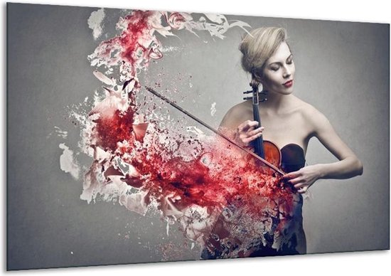 Peinture sur verre Musique | Rouge, gris | 120x70cm 1Hatch | Tirage photo sur verre |  F005987