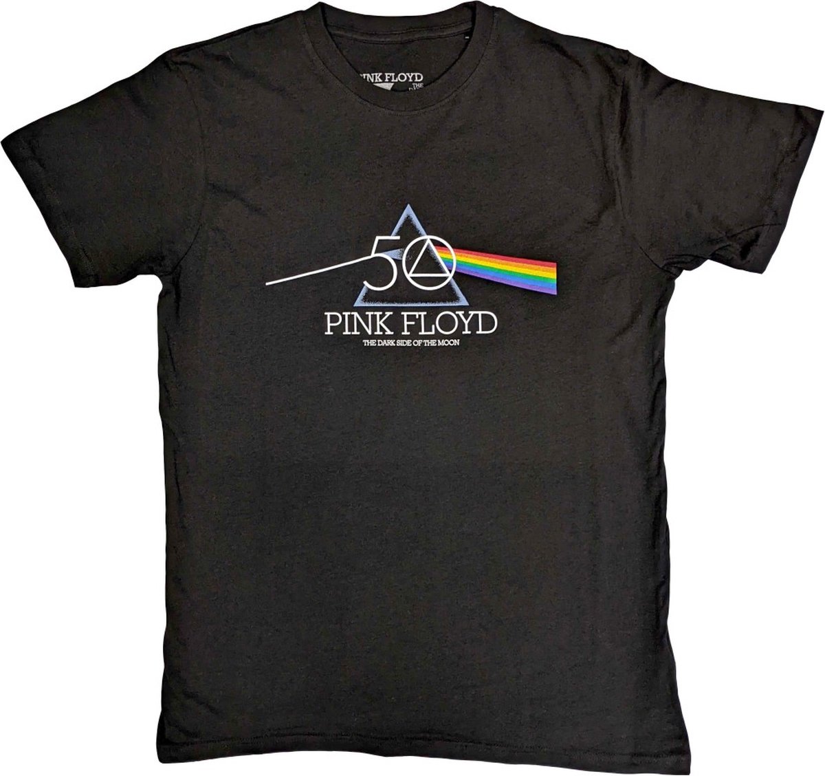 Pink Floyd - 50th Prism Logo Heren T-shirt - M - Zwart