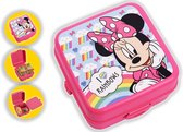 Lunch box pour enfants Minnie mouse - Lunch box Disney minnie mouse avec 4 compartiments pour un déjeuner frais