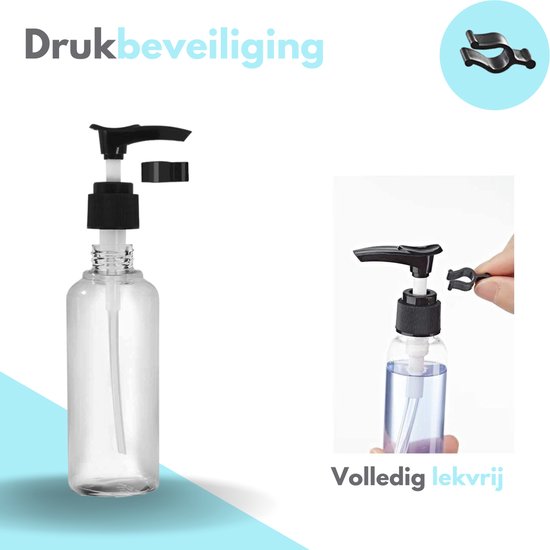 VAIVE Reisflesjes Handbagage 9-delig - Reisaccessoires - Reisflacons - Cosmetica Potjes - Reis Flesjes - Reisverpakking - Reisset