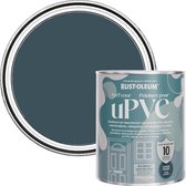 Rust-Oleum Donkerblauw Zijdeglans Verf voor PVC - Avondblauw 750 ml