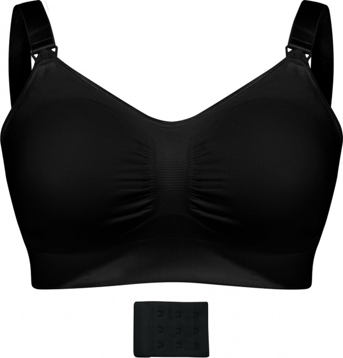 Carriwell Padded Voedingsbh met Uitneembare Pads - Zwangerschapsbh - Zwart