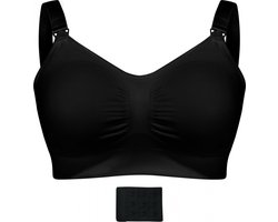 Carriwell Padded Voedingsbh met Uitneembare Pads - Zwangerschapsbh - Zwart - S