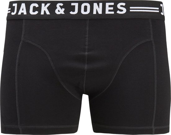 Jack & Jones 3-Pack heren boxershorts - Black waistband - 7XL - Zwart