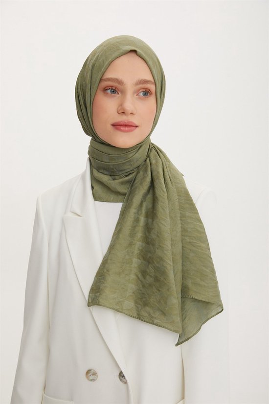 ARMINE ORGANIC MODAL SJAAL- Groen- Damesmode - Accessoires- Hijab - Hoofddoek - cadeau - verjaardag - moederdag - mubarak