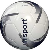 UHLSPORT Classic Voetbal Bal - White / Navy / Silver - Maat 4