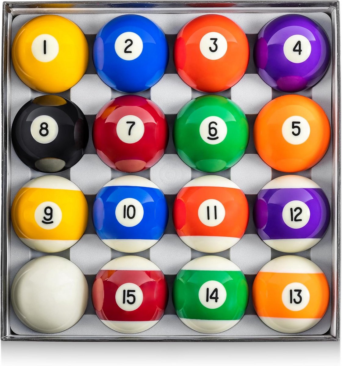 Premium set van 16 poolballen voor professionele pooltafels