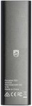 Grijze Philips portable SSD 500GB met logo en specificaties.