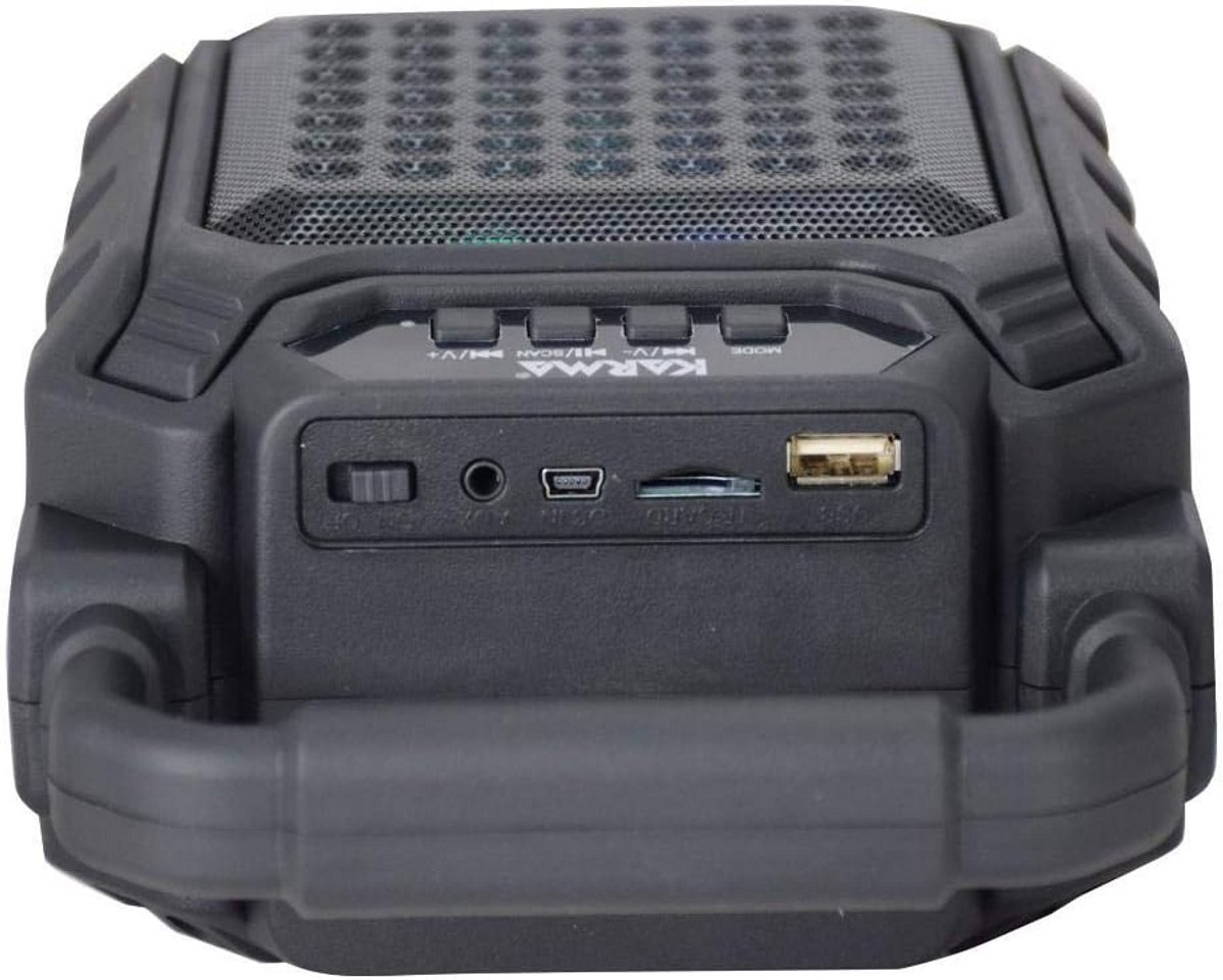 Versterkte audio-luidspreker met oplaadbare microfoon - Rood