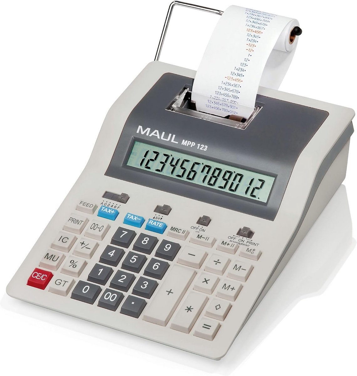 Tafelrekenmachine met 12-cijferig Display en Diverse Commerciële Functies