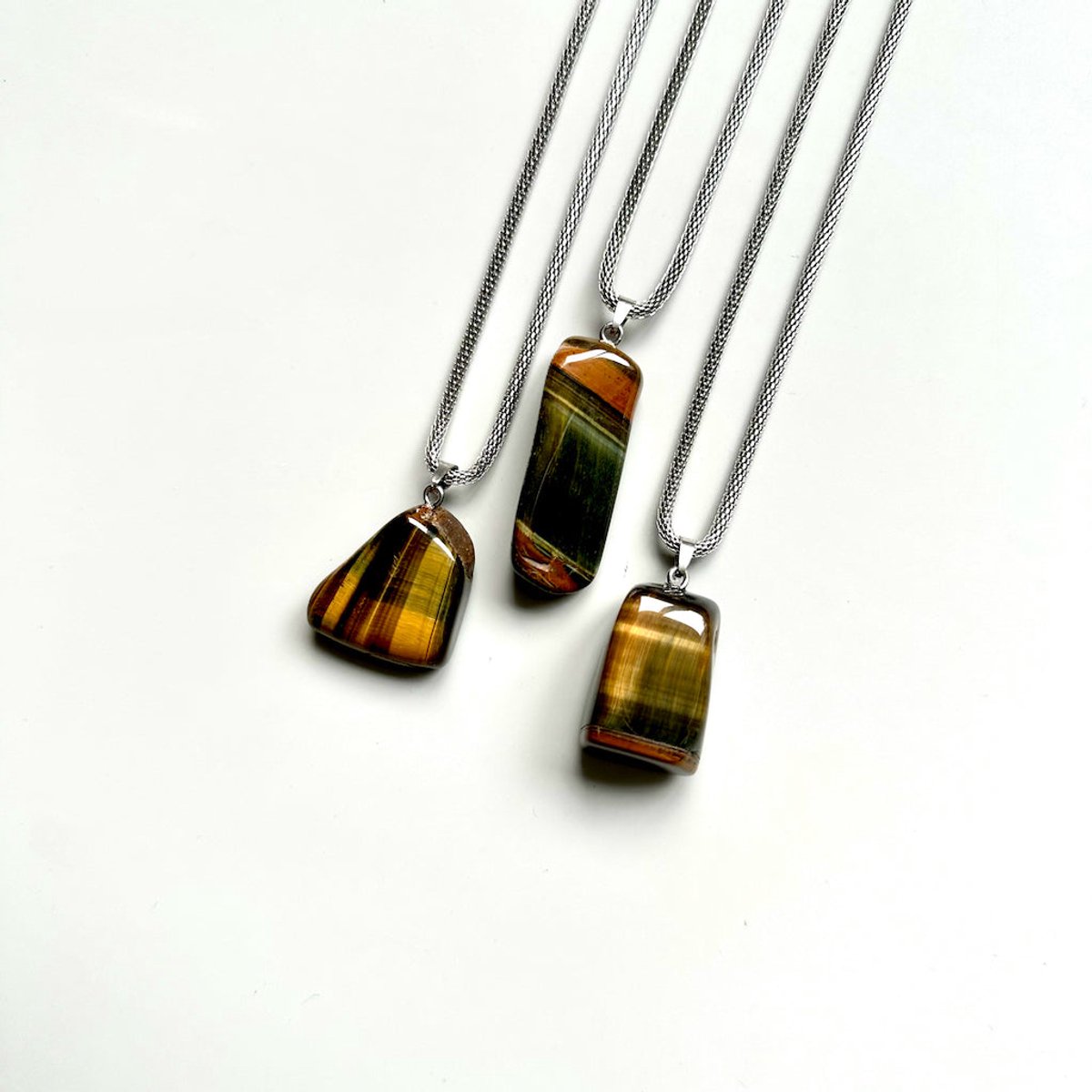 Gemstone ketting Tijgeroog multi