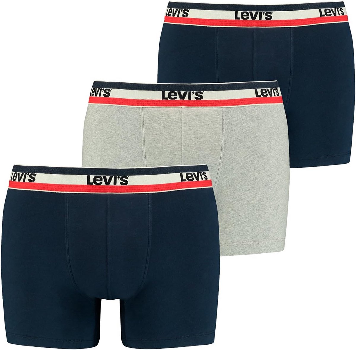 Vintage Heather Heren Boxer Shorts (2 Pack) - Navy/Grey