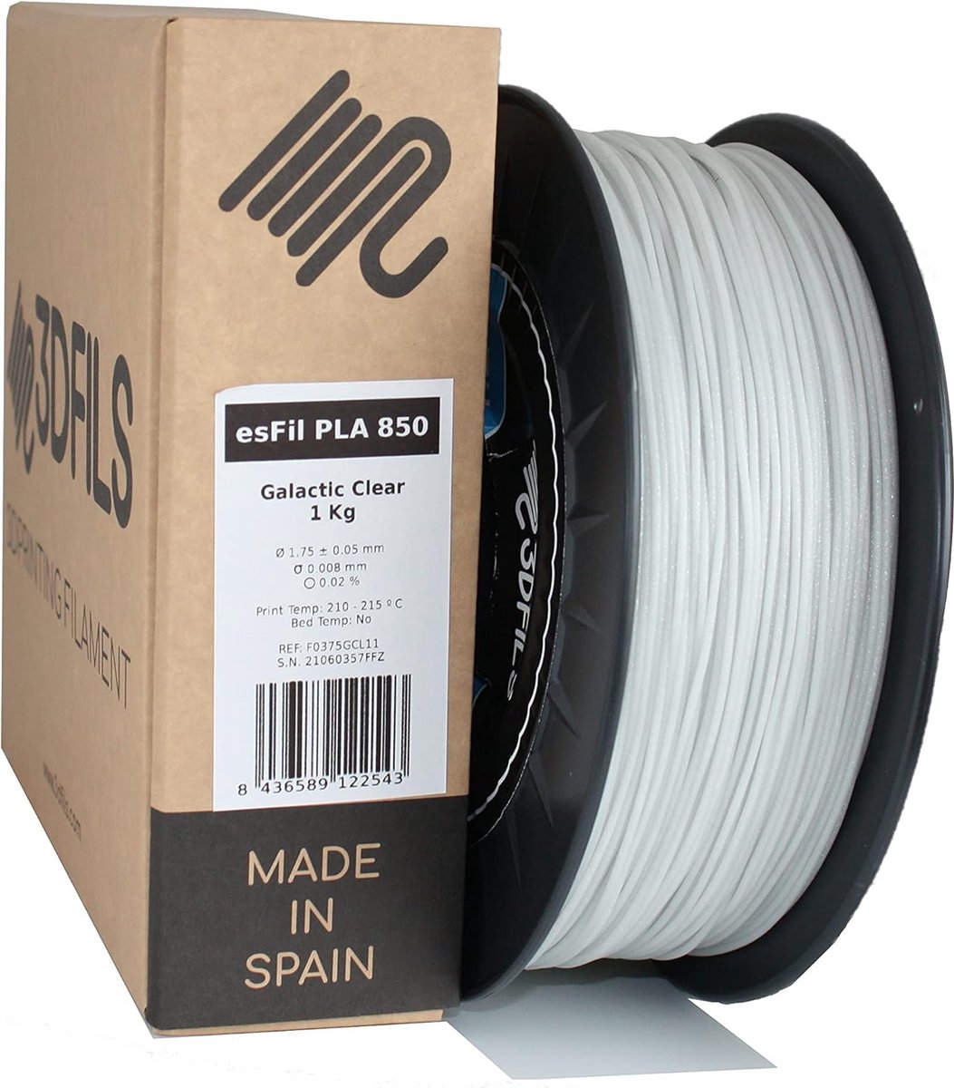 Glinsterend PLA MAX Filament voor 3D-printers - 1,75 mm, 1 kg - Galactisch Helder