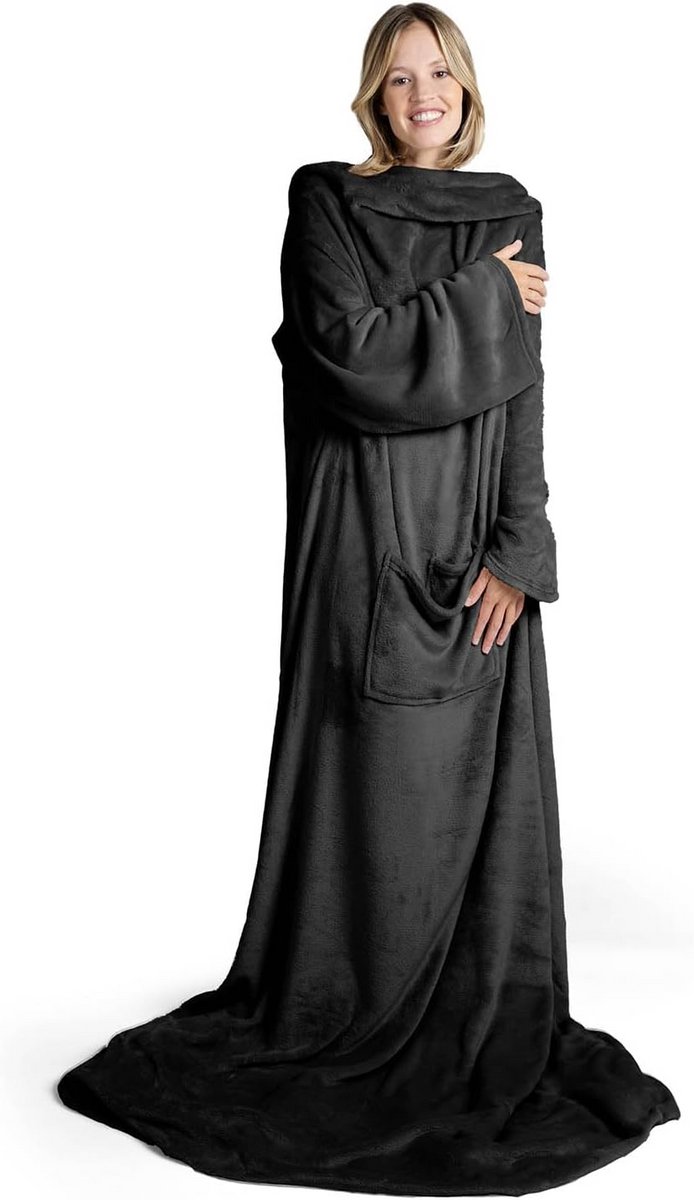 Deken met Mouwen voor Dames, Heren en Kinderen - Draagbare Hoodiedeken in Diverse Kleuren en Maten