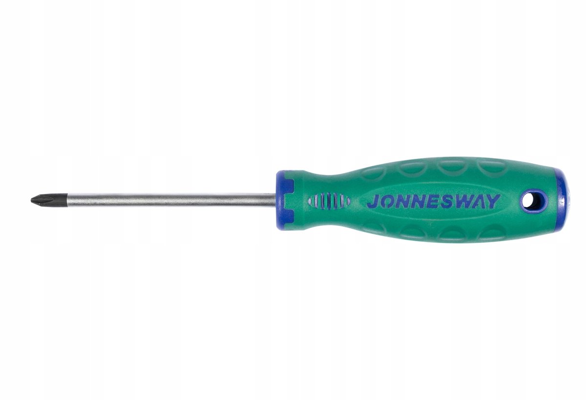 Jonnesway Kruiskopschroevendraaier PH2x100mm - Ergonomische Antislip Handgreep