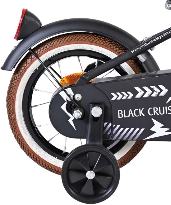 Volare Black Cruiser Kinderfiets - Jongens - 12 inch - Zwart van Volare — afbeelding 5