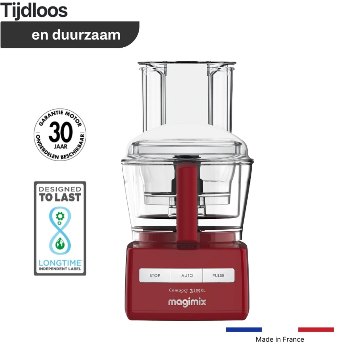Magimix CS 3200 XL - Foodprocessor - Keukenmachine - Rood thumbnail 2