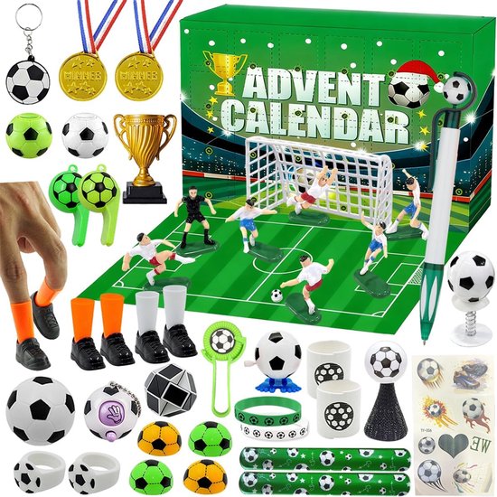 Calendrier de L'Avent Football 24 Jours Plastique Étoile - Outdoor