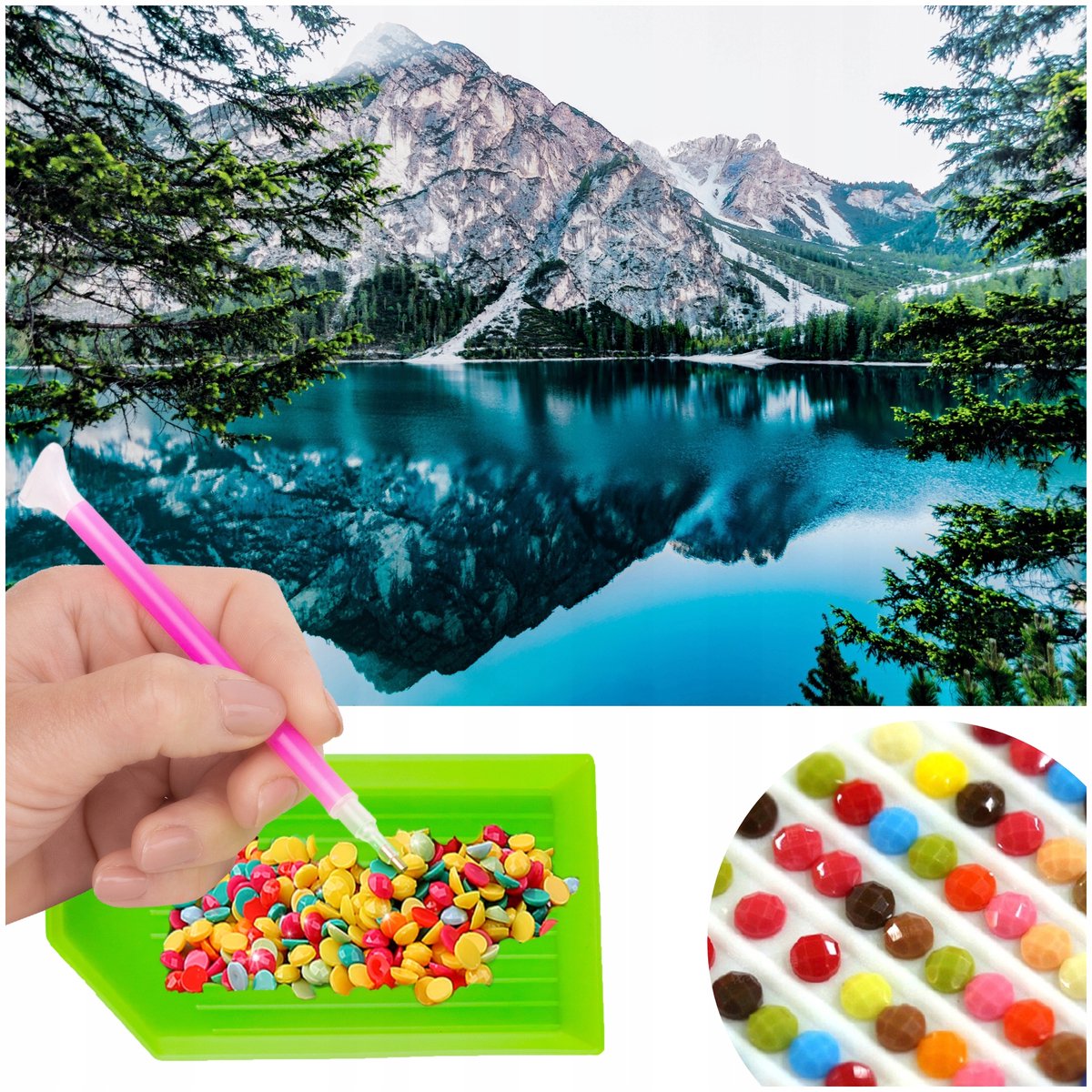 Diamond Painting 5D Berglandschap Mozaïek Kit 40x30cm